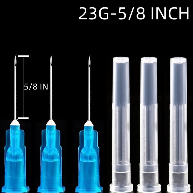 [Australia - AusPower] - 23 Gauge 5/8 Inch Dispensing Lab Supplies Individually Sealed Wrapped - 100 Pack/Box 23Ga 5/8 Inch/15.8mm 