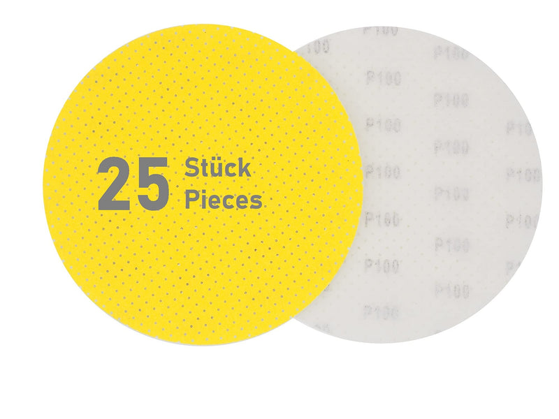 BOXTEC Sandpaper 225 mm, perforated, set of 25 long-neck sanders, giraffe 25er MIX Set (je 5x P60-P80-P100-P120-P180)