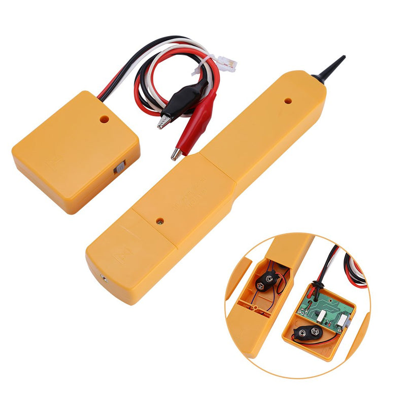 [Australia - AusPower] - Wire Tracer, Network Electrical Cable Tester Tone Generator and Probe Kit, RJ11 Circuit Tracer Wire Toner Circuit Breaker Finder Line Detector, Networking Fixing Tools Kit 