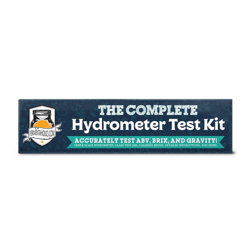 [Australia - AusPower] - Fermentaholics Triple Scale Hydrometer Test Kit | Hydrometer Test Jar Kit | Make Wine, Beer, Mead, Cider, and More | Measure ABV, Brix, and Specific Gravity (Hydrometer Test Kit - Glass Test Jar) 