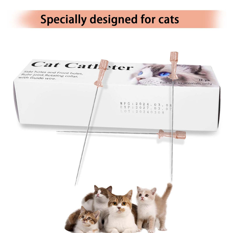 [Australia - AusPower] - 10pcs Cat-Catheter-Urethral-Veterinary-Instrument (4FR-1.3X130MM) 4FR-1.3X130MM-10PCS 