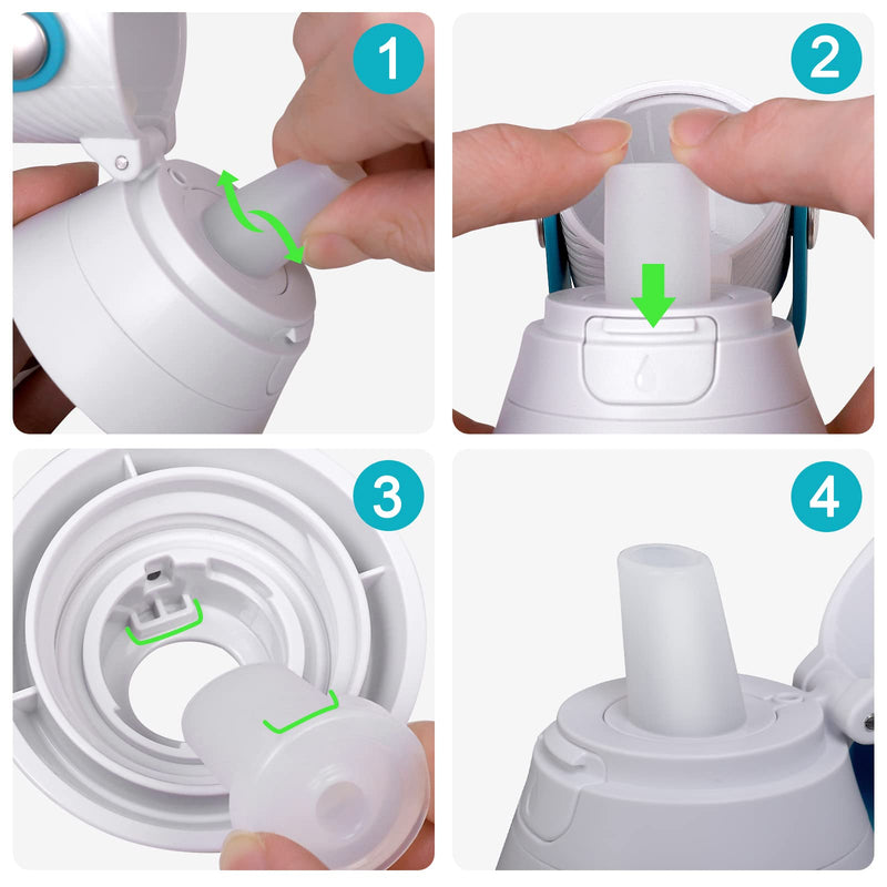 [Australia - AusPower] - 4 Pack Water Bottle Mouthpiece Replacement for Brita Water Bottle, Silicone Water Bottle Bite Valve Replacement Parts Compatible with Brita Filter Water Bottles & Brita Stainless Steel Water Bottle 4 Pcs 