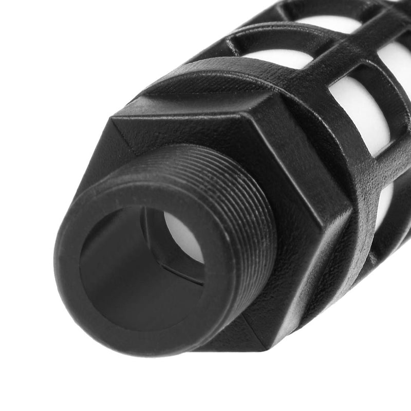 [Australia - AusPower] - uxcell Plastic Pneumatic Muffler Exhaust Air Line Silencer 3/8 PT Black, 10pcs 
