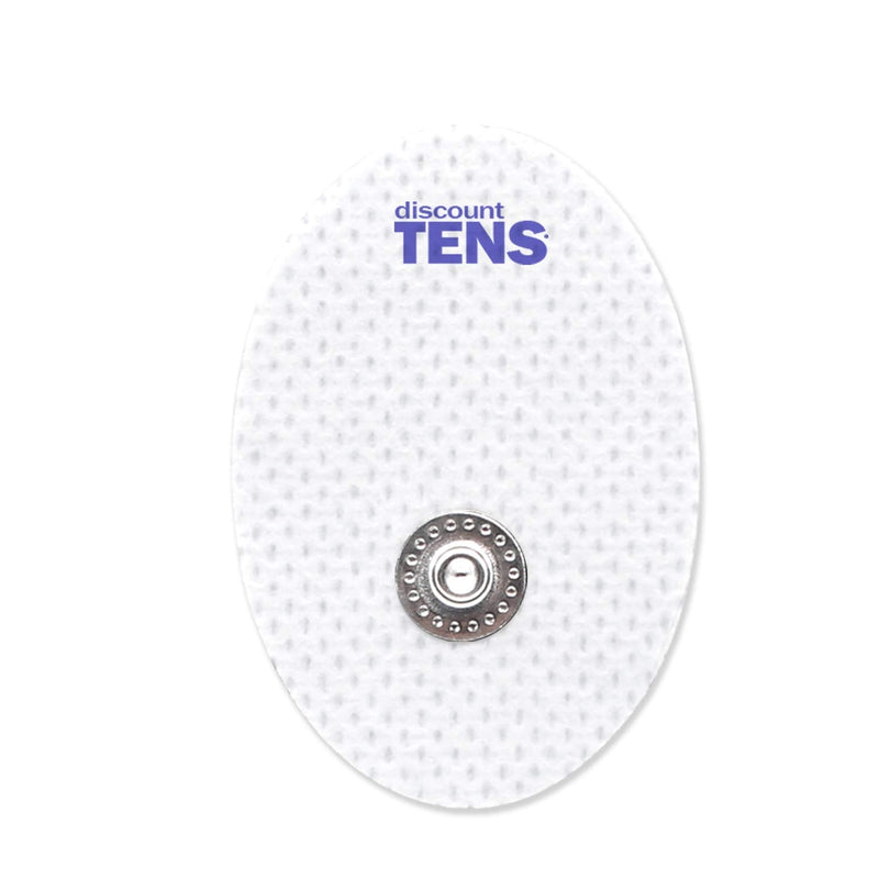 [Australia - AusPower] - TENS Electrodes, Premium Quality Small Replacement Pads for TENS Units, 10 Pairs of Snap TENS Unit Electrodes (20 TENS Unit Pads), 1.57 inch (4cm) x 1.18 inch (3cm), Discount TENS Brand 10 Pair (Pack of 1) 