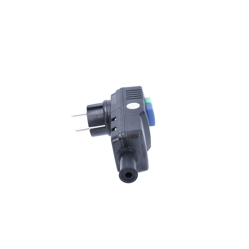 [Australia - AusPower] - as - Schwabe 45209 Schuko Safety Plug 30 mA / 230 V / 16 A Suitable for Outdoor Use – for Fixed Connection to the Supply Cable – with Function Indicator and Test Circuit – IP44 