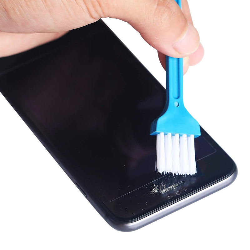 [Australia - AusPower] - Tatuo Metal Anti Dust Plugs Compatible with iPhone 14/13/ 12/13 Pro Max, Included Phone Charger Port Plug Cleaning Brush Kit, Cell Phone Speaker Receiver Cleaning Brushes Set, 16 Pieces 