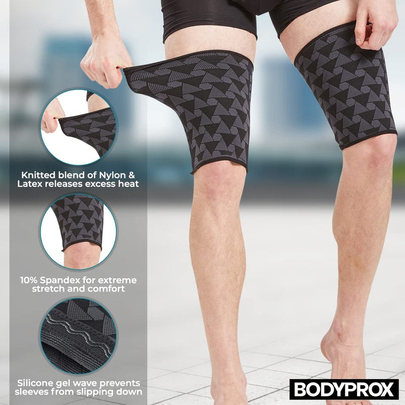[Australia - AusPower] - Thigh Compression Sleeve(1 Pair), Hamstring Compression Sleeve for Men and Women Medium 