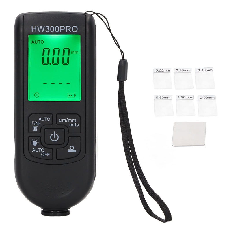 [Australia - AusPower] - Digital Coating Thickness Gauge, Ultra High Precision Probe, Lackmil Thickness Gauge for Measuring Paint Thickness in the Automotive Industry black 