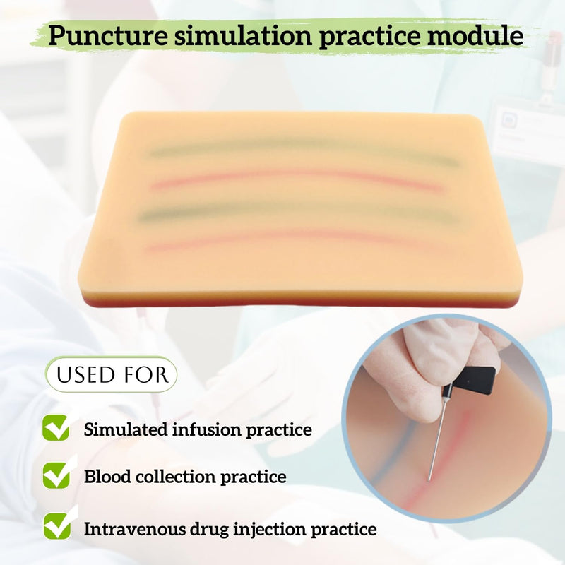 [Australia - AusPower] - IV Insertion Practice Kit for Nursing Students,Injection Practice kit,Blood Draw Practices KIT for Doctor and Nurse（4 Tube） 4 Tube 