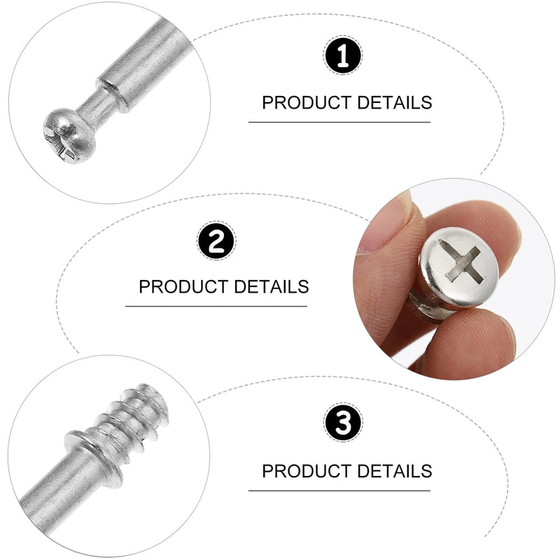 [Australia - AusPower] - Kits 50 Sets 28mm Alloy Furniture Connecting Kit Cam Lock Fittings 2- in- 1 Pre- Inserted Nuts And Bolt Assortment for Cribs And Bunk Bed Jst Connector 