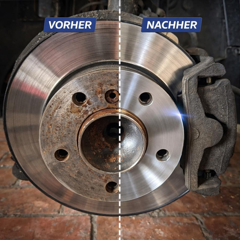 Wheel Hub Grinder Set with Cordless Screwdriver Adapter - Wheel Hub & Rim Cleaning When Changing Tyres | Coarse Grinding Disc 150 mm Made of Silicon Carbide, Suitable for 1/2 Inch Impact Wrenches