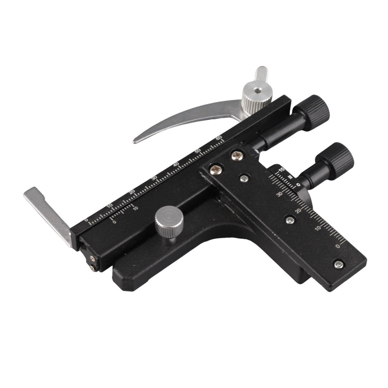 Professional Clip-on Mechanical XY Movable Stage Caliper with Scale for Microscope (for Microscope Measurement)