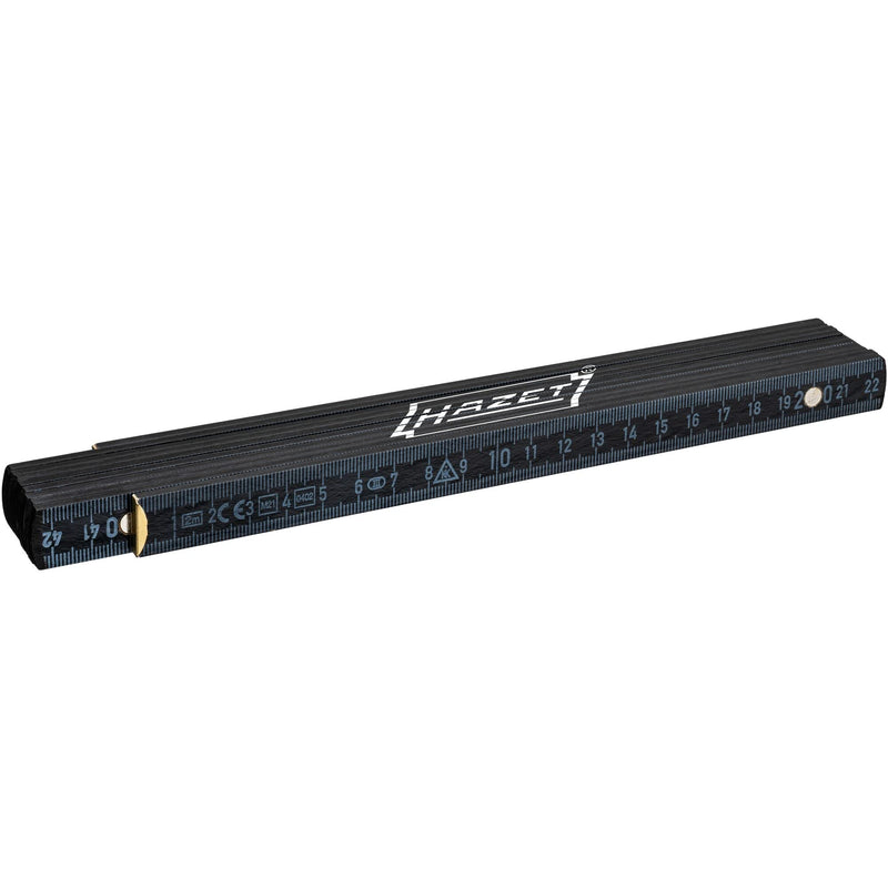 [Australia - AusPower] - HAZET Folding Ruler 2154-200 I Metre Bar 2 m, Scale: mm and cm, Printed on Both Sides, Measuring Tool with Internal Joints for Continuous Scaling, EC Accuracy Class III 