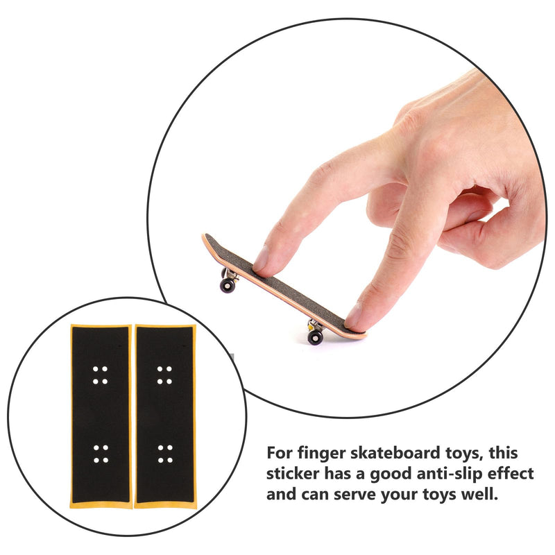SUPVOX Finger Skateboards Tape 12 Pack Mini Skateboard Grip Tape Replacement with Strong Adhesive for Fingerboard Parts and Tiny Skateboards Accessories 4.33X1.49In