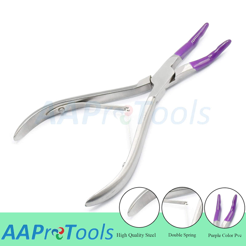 [Australia - AusPower] - New Premium Dental Crown Gripper Remover Pliers Temporary Crown Remover Crown Gripper Pliers 6" with PVC Rubber Tips DS-1368 