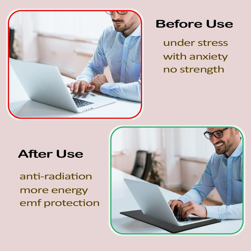 EMF Blocker Lap, Radiation Blocking Computer Pad, Protect Our Body from EMF, Radiation, Fits Laptops, Notebooks, Tablets Anti-Radiation Laptop Computer Pad (Gray, 12 * 16 in) Gray 12*16 IN