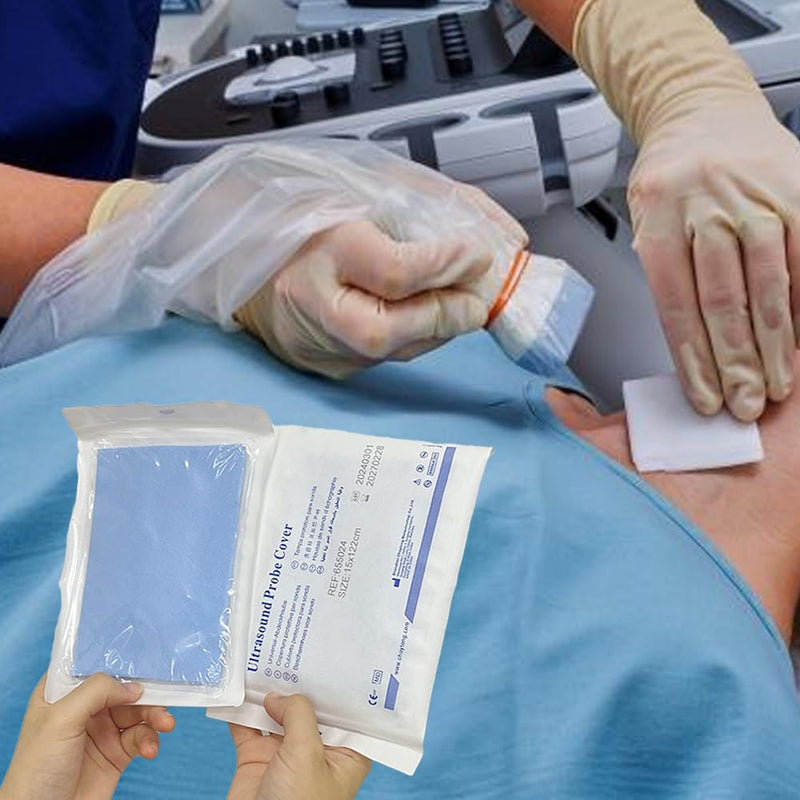 [Australia - AusPower] - Ultrasound Probe Cover - Latex-Free Sterile Disposable Clear, 6 in x 48 in, Individual Packaging (10 Pcs/Package) 10 