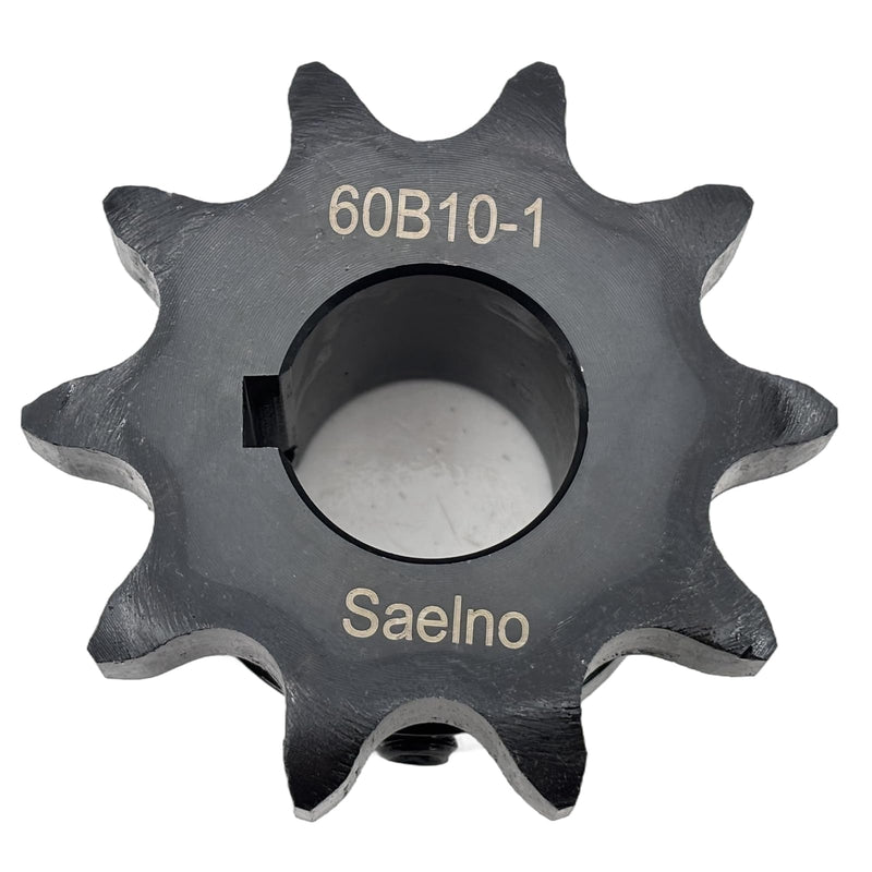 [Australia - AusPower] - #60 Roller Chain Sprocket Type B 1 inch Bore 10 Tooth, Hardened Antirust 1045 Steel Drive Sprockets 60B10-1 