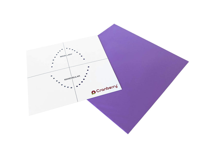 [Australia - AusPower] - Cranberry CR8366 Smart Dam Non-Latex Powder-Free, Spearmint Scented, Medium Gauge, 6x6, Lavender (Pack of 15) 