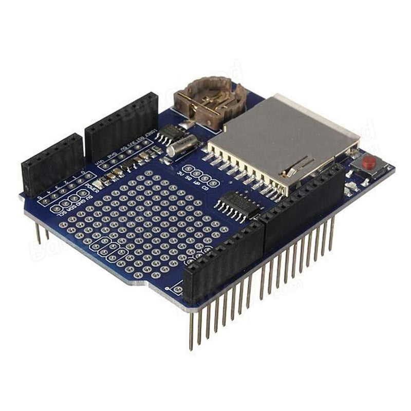 [Australia - AusPower] - Data Logging Shield XD-204 Data Logger Module Logging Shield Data Recorder Shield for Arduino UNO w/SD Card 