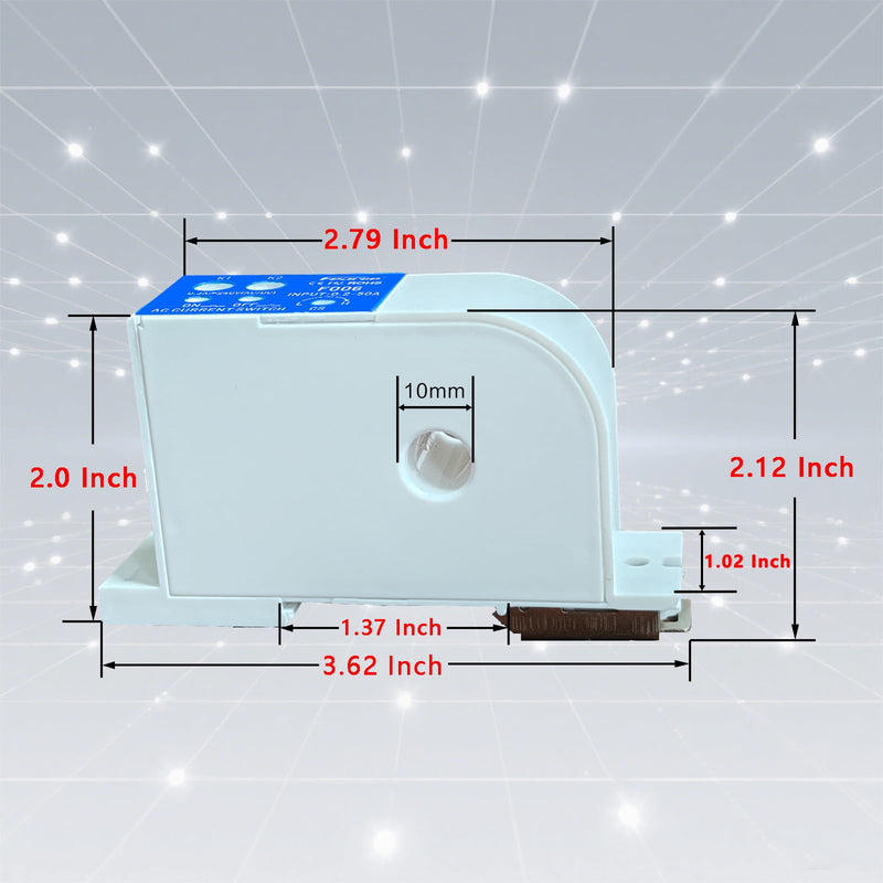 [Australia - AusPower] - Current Sensing Switch, Normally Open AC Sensor 0.2-50A Detectable, High Precision Monitoring Relay（F006） F006 