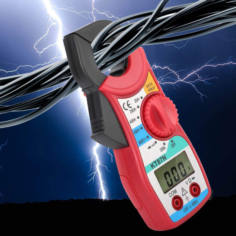 [Australia - AusPower] - Joyzan Digital Clamp Meter, Amp Voltage Multimeter Auto Ranging AC DC Measures Current Tester Continuity Temperature Capacitance Resistance Diodes Non Contact Detection Alligator Clips Electrican 