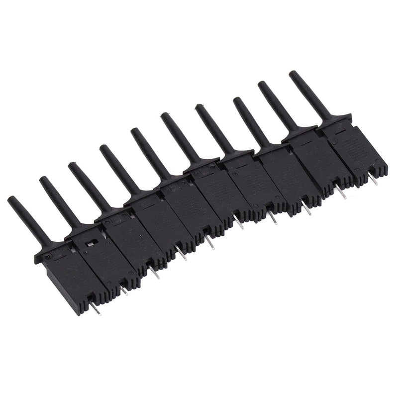 [Australia - AusPower] - 10Pcs Mini Grabber,Test Hook Clips SMD IC Mini Jumper Probe Test Hook Grabber Clips, for Logic Analyzer Electronic Experiment Multimeter 