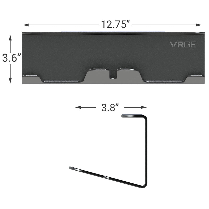 [Australia - AusPower] - VR Stand Under Desk Storage Display Hook Organizer - Premium Metal - for Meta Oculus Quest 3/2, Sony Playstation PS5 VR2, Valve Index and Mixed Reality Headsets 