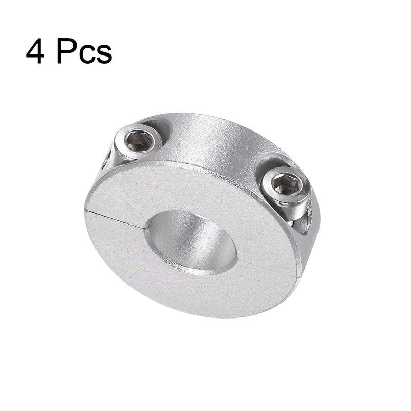 [Australia - AusPower] - 4pcs Double Split Shaft Collar for 12mm Shaft Set Screw Clamp-On Collars, 30mm OD, 10mm Width, for Stoppers, Position, Hold Timing Pulleys, Machine Tools, Industry, Anodization 12mm Bore 