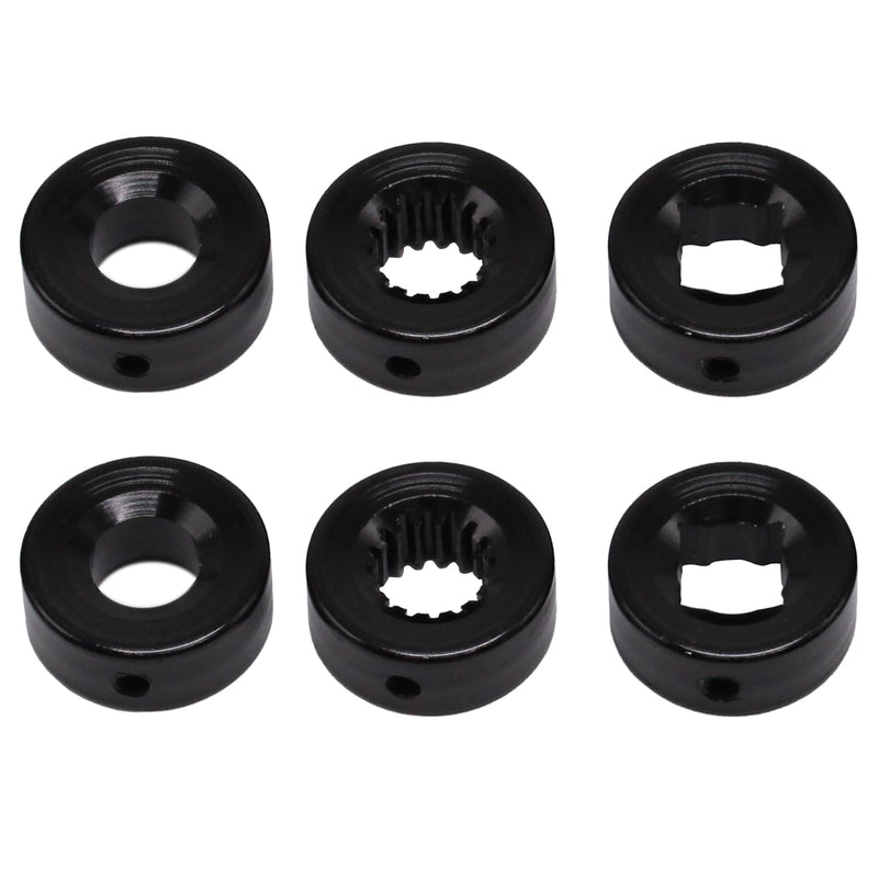 [Australia - AusPower] - Black Billet Aluminum 3" Window Crank Handle Kit Hot Rod Set of 2 Fits for Chevy Ford Chrysler Black 