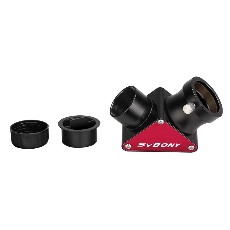 [Australia - AusPower] - SVBONY SV188P Dielectric Mirror Star Diagonal, 1.25 Inch 90 Degree Mirror Diagonal, 99% Reflectivity Dielectric Coatings with Brass Compression Rings 