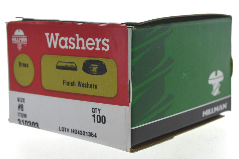 [Australia - AusPower] - Hillman 310303 Number-8 Countersunk Finish Washer, 100-Pack #8 