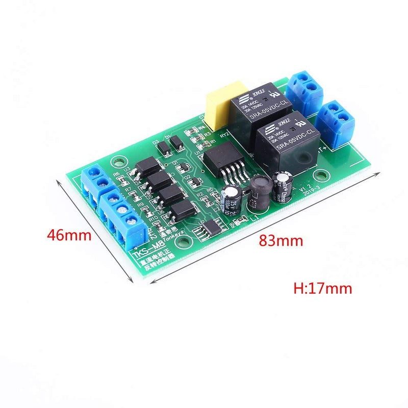 Motor Forward Reverse Controller, TKS-M8 DC 4V-40V 20A Motor Driver Module with Limit Control Relay Module for DC Motor Control