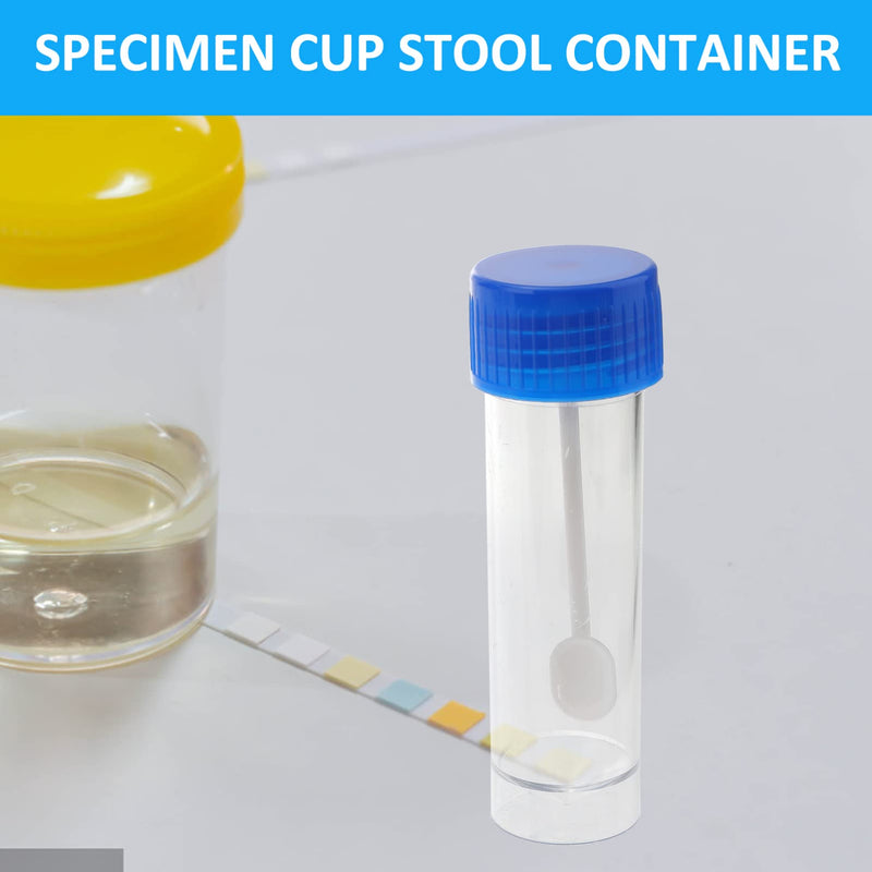 [Australia - AusPower] - iplusmile 10Pcs Specimen Cup Stool Urine Fecal Collection Containers with Screw On Lids, 25ml-30ml Capacity Specimen Cup Laboratory Use 