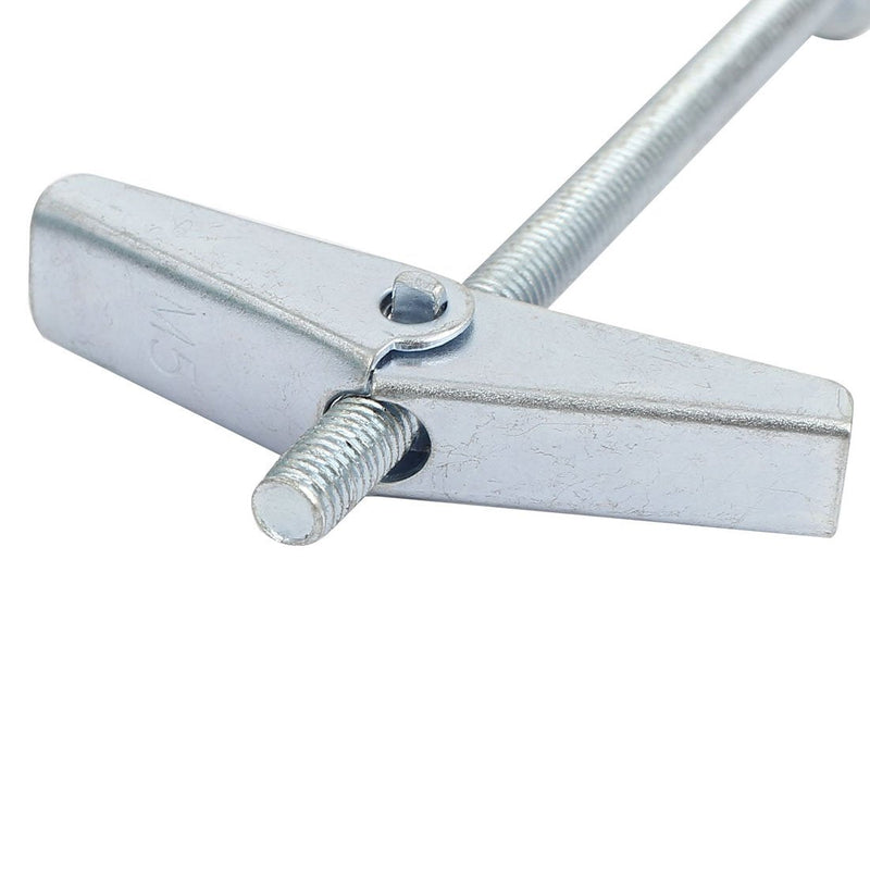 [Australia - AusPower] - uxcell M5 x 75mm Male Thread Spring Loaded Hollow Wall Round Head Toggle Bolt 10pcs 