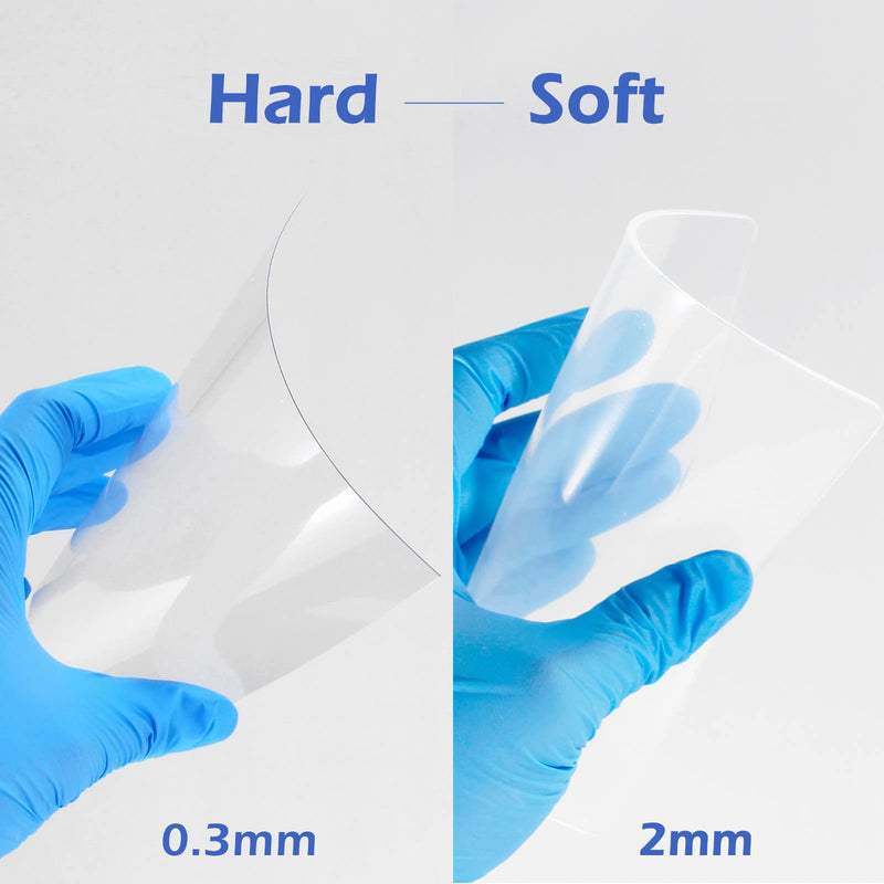 [Australia - AusPower] - JMU Dental Vacuum Forming Sheets Hard Crystal 0.75mm, 5 Sheets Dental Lab Splint Thermoforming Materials Square 5'' x 5'' 