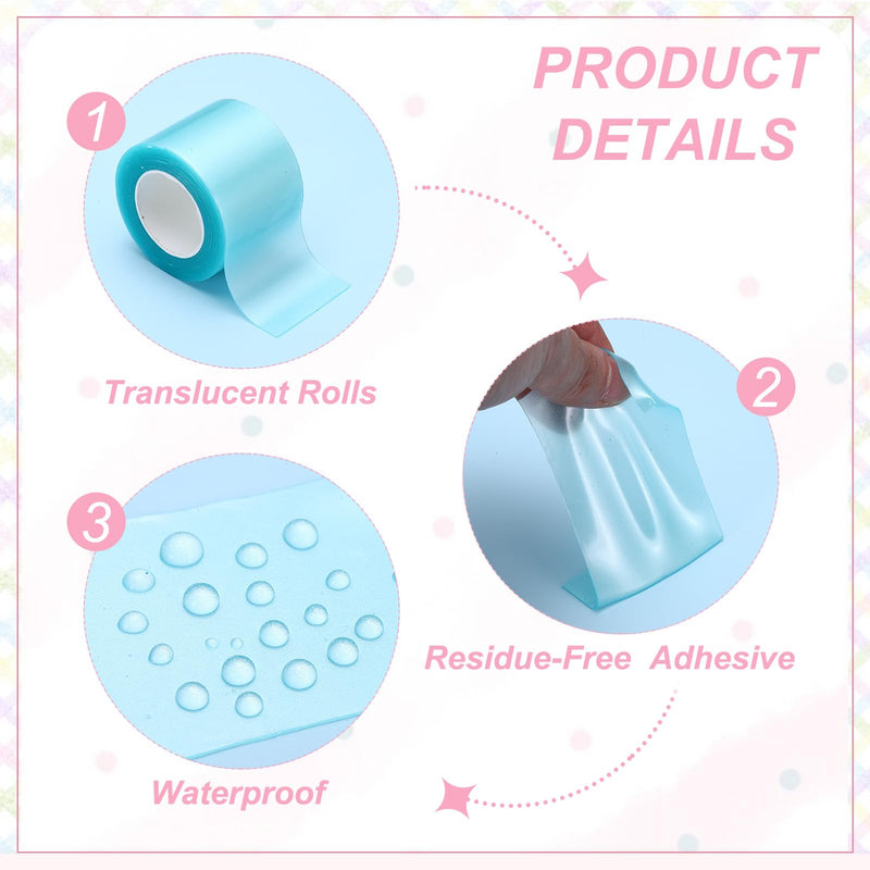 PATIKIL Nano Tape 1 x 39 Inch, 5 Pcs Double Sided Nano Bubble Tape, Adhesive DIY Arts Crafts Ball Maker for Arts DIY Crafts Birthday Parties Home Play, Transparent