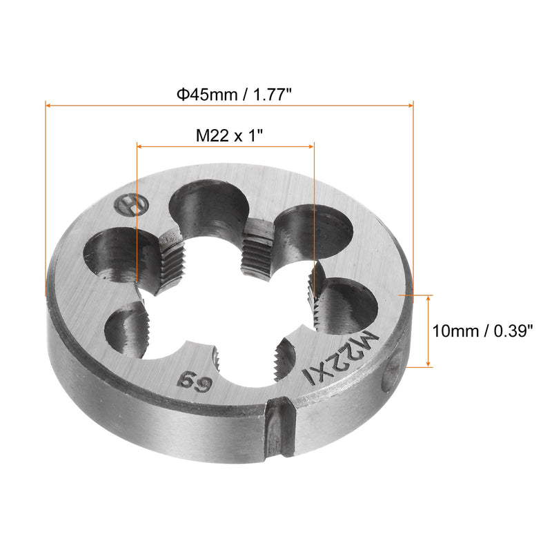 [Australia - AusPower] - QUARKZMAN M22 x 1 Metric Round Cutting Plate Right Hand Thread Alloy Steel 