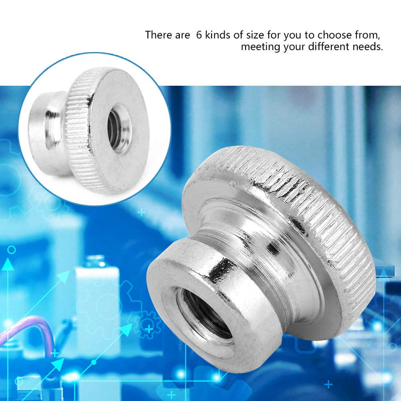[Australia - AusPower] - Knurled Thumb Handle Nut Carbon Steel M3 M4 M5 M6 M8 M10 Hand Tighten Nuts Round Knobs Fasteners Metric Thread Grip Female Threaded (M8(2pcs)) M8(2pcs) 