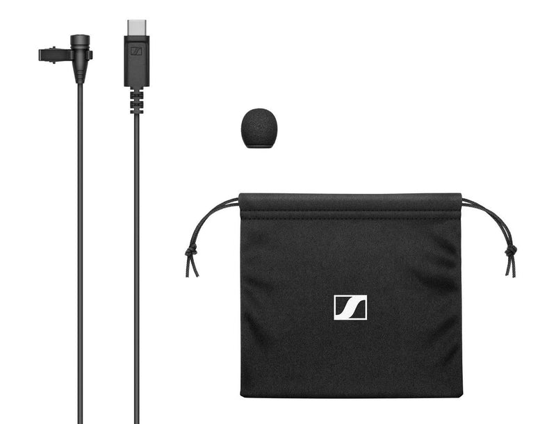 [Australia - AusPower] - Sennheiser Pro Audio Condenser Microphone, XS Lav USB-C (509261),Black 