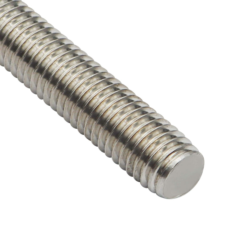 [Australia - AusPower] - 4 Packs 304 Stainless Steel 5/16"-18 Thread Fully Threaded Rods, 12" Length, Right Hand Threads, Low Magnetic 