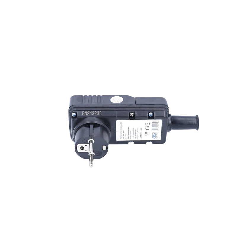 [Australia - AusPower] - as - Schwabe 45209 Schuko Safety Plug 30 mA / 230 V / 16 A Suitable for Outdoor Use – for Fixed Connection to the Supply Cable – with Function Indicator and Test Circuit – IP44 