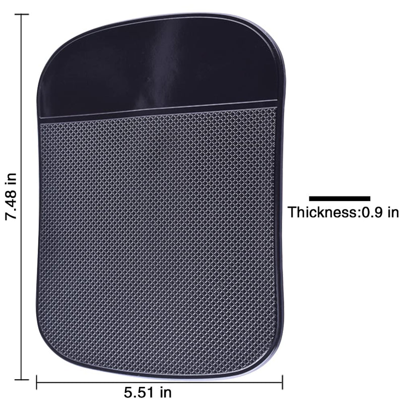 [Australia - AusPower] - Car Dashboard Sticky Pad (2 Pack), Larger Size Reusable and Washable Anti-Slip Cell Pads with Strong Adhesive, Can Hold Cell Phones, Sunglasses, Coins ect. (7.5" x 5.5") 