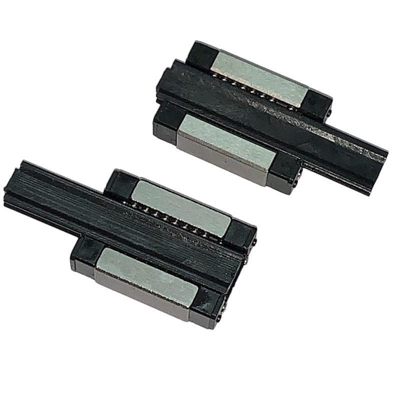 MGN9 C Slider Block Carriage Block Bearing Long Style Black 2Pcs for 9mm MGN9 Miniature Linear Motion Ball Sliding Guide Rail MR9 for CNC and 3D Printer