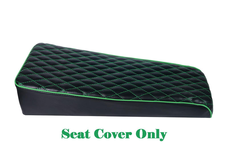 JMCHstore Green Diamond Stitch Seat Cover for Coleman ct200u Mini Bike 196cc Baja DB30, Hisun ct200u 196cc 200cc Trail Bike Cushion Replacement Parts Green Stitch