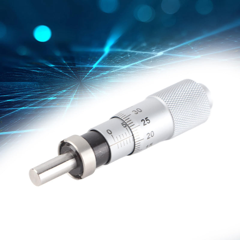 0-13mm Micrometer Head, Metal Inner Micrometer, Inner Diameter Measuring Tool for Fine Tuning Various Accuracy Instruments (Flat Head with Nut)