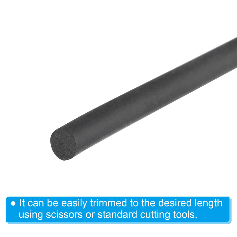 [Australia - AusPower] - PATIKIL 4/32 Inch x 32.8 Feet Backer Rod, Hard Solid Nitrile Rubber Rope Caulk Crack Gaps Joint Filler Weather Stripping for Home Construction, Industrial Equipment Gasket DIY?Black 
