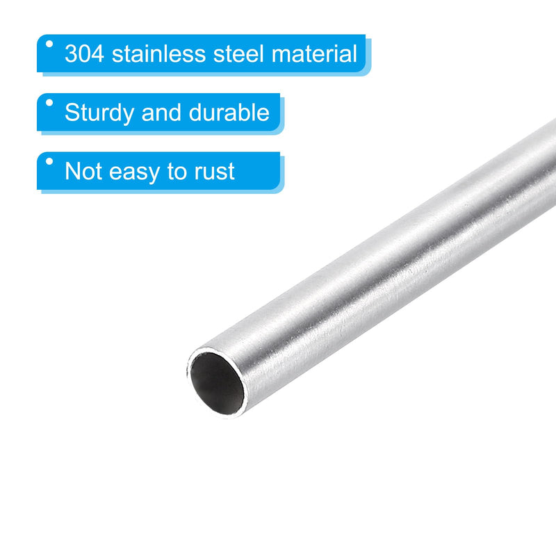 PATIKIL Set of 2 Immersion Sleeves 4.5 mm ID 5 mm OD 150 mm Stainless Steel 304 for Temperature Measurement | For Temperature Sensors