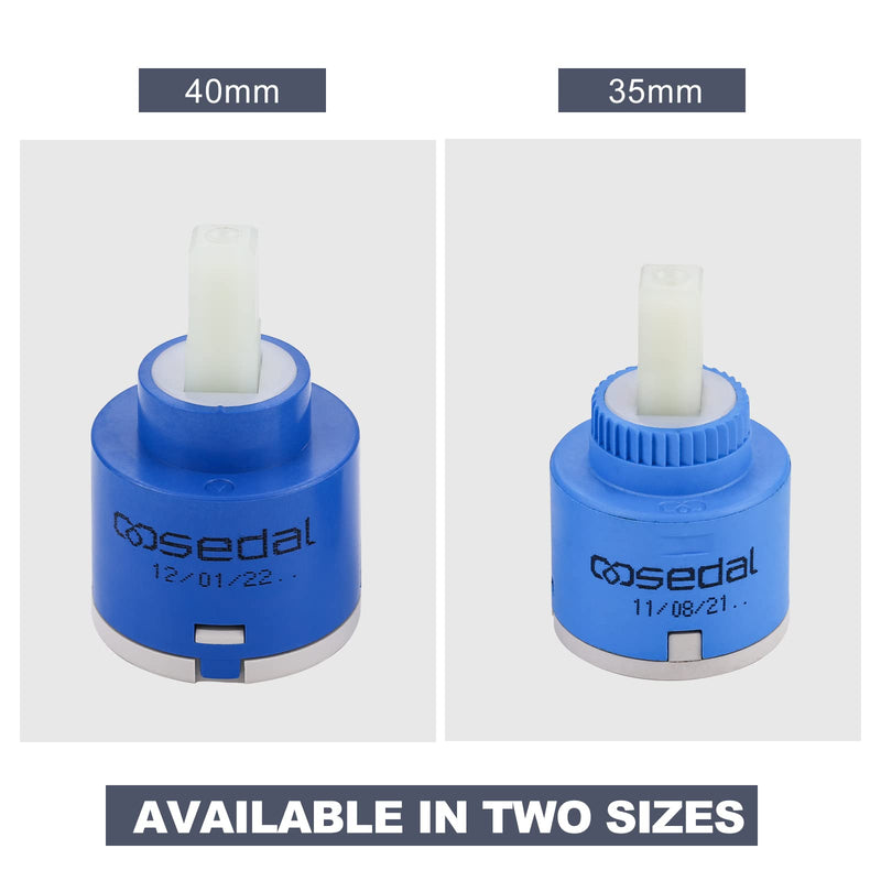 [Australia - AusPower] - iVIGA Cartridge Faucet 35mm Ceramic Cartridge for Kitchen Tap and Bathroom Tap 