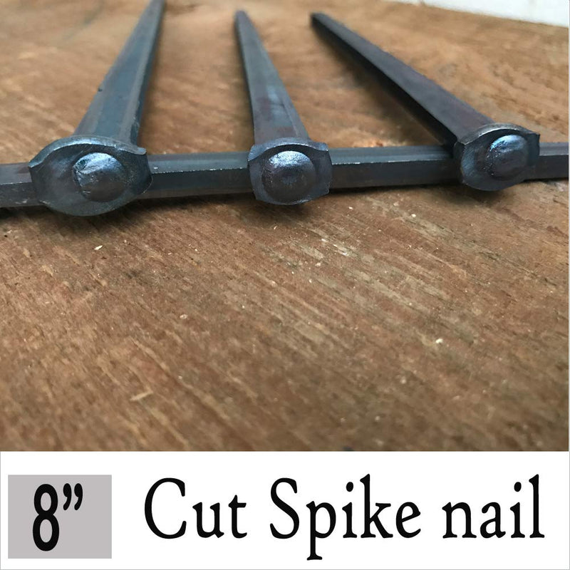8"- Steel Square Common Rose Head STANDARD-80d Nails (10-Nails)